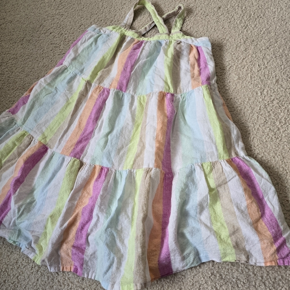 GAP Kids Striped Tiered Sundress – Girls Youth Size Large (10–11)